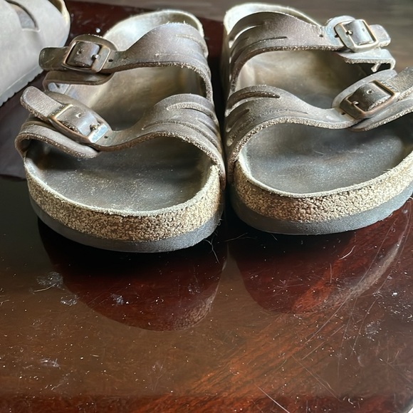 Birkenstock Granada Leather Sandals Women's US
7 EUR 37 Brown Double Straps - Picture 5 of 10